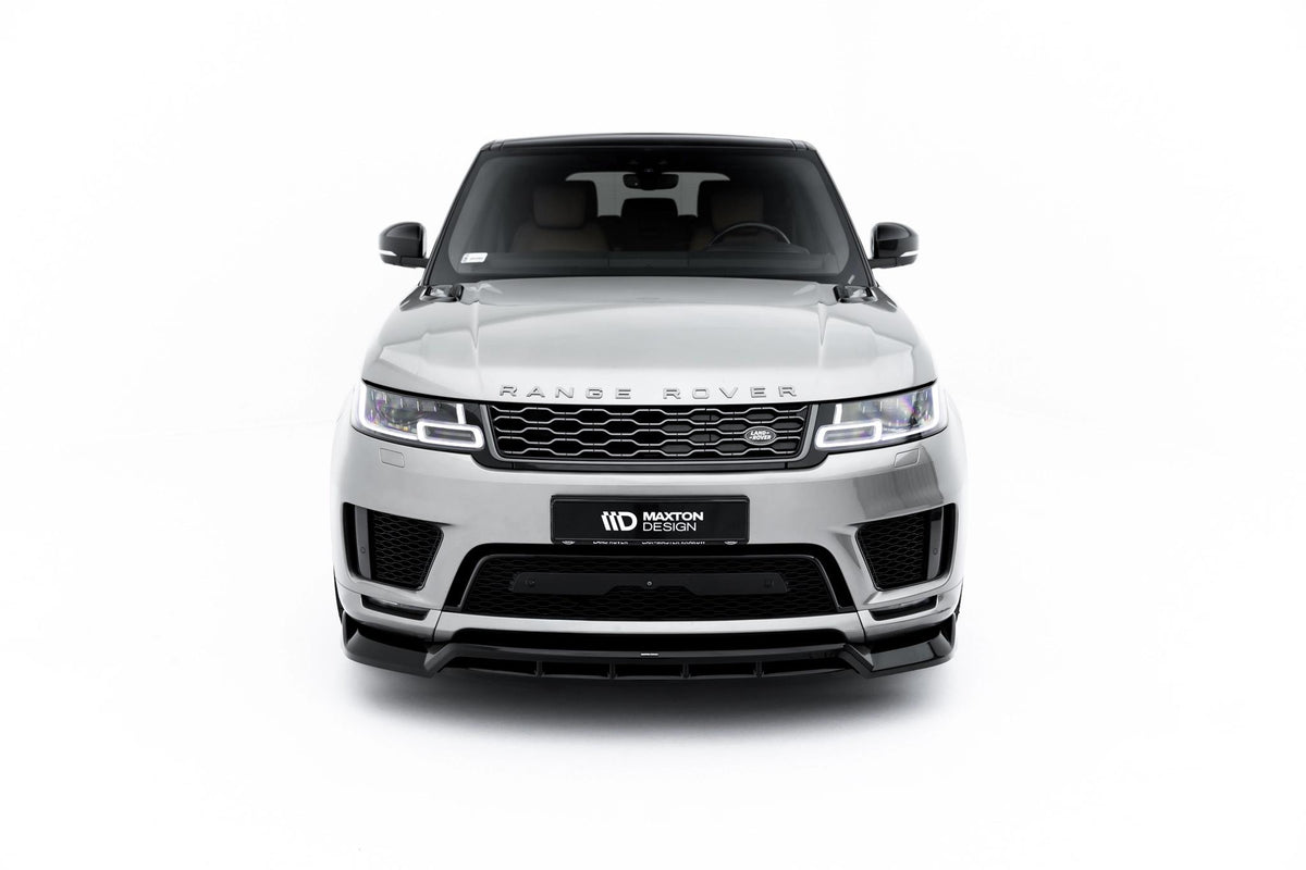 Street+ Spoilerlippe Front Ansatz passend für Land Rover Range Rover Sport Mk2 Facelift schwarz Hochglanz – Ansicht 2