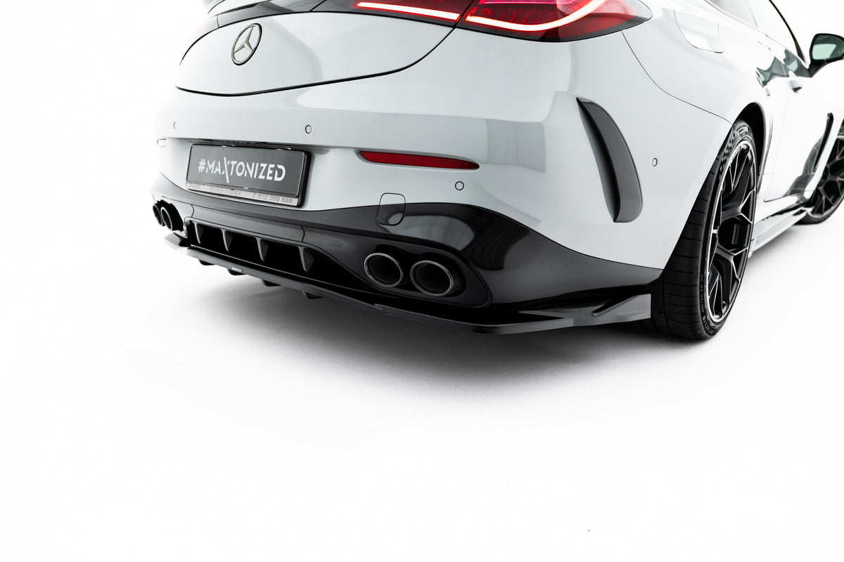 Street+ Mittlerer Diffusor RACE passend für Mercedes-AMG CLE 53 Aero C236 schwarz Hochglanz – Ansicht 1