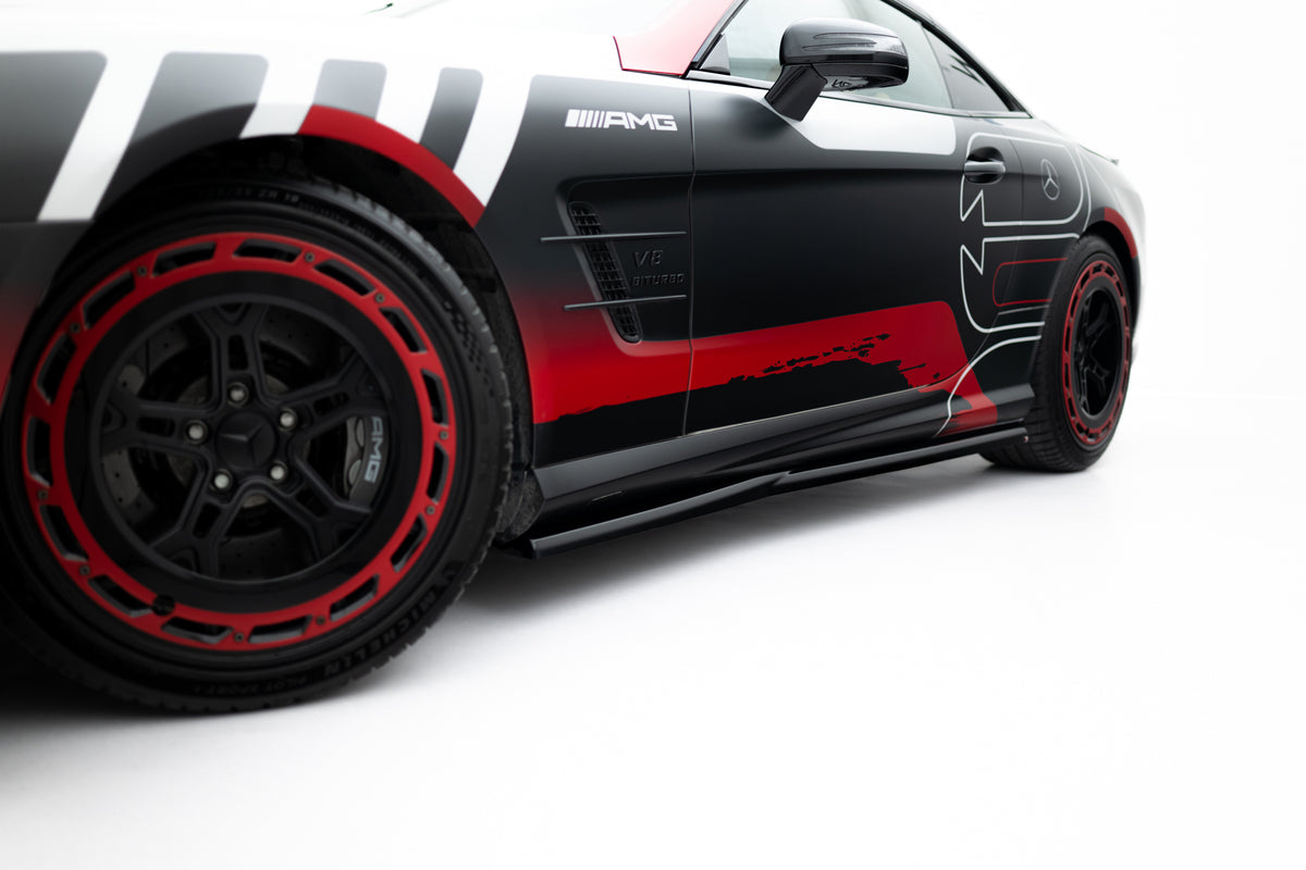Street+ Seitenschweller Leisten passend für Mercedes-Benz SL 63 AMG R231 schwarz Hochglanz – Ansicht 5