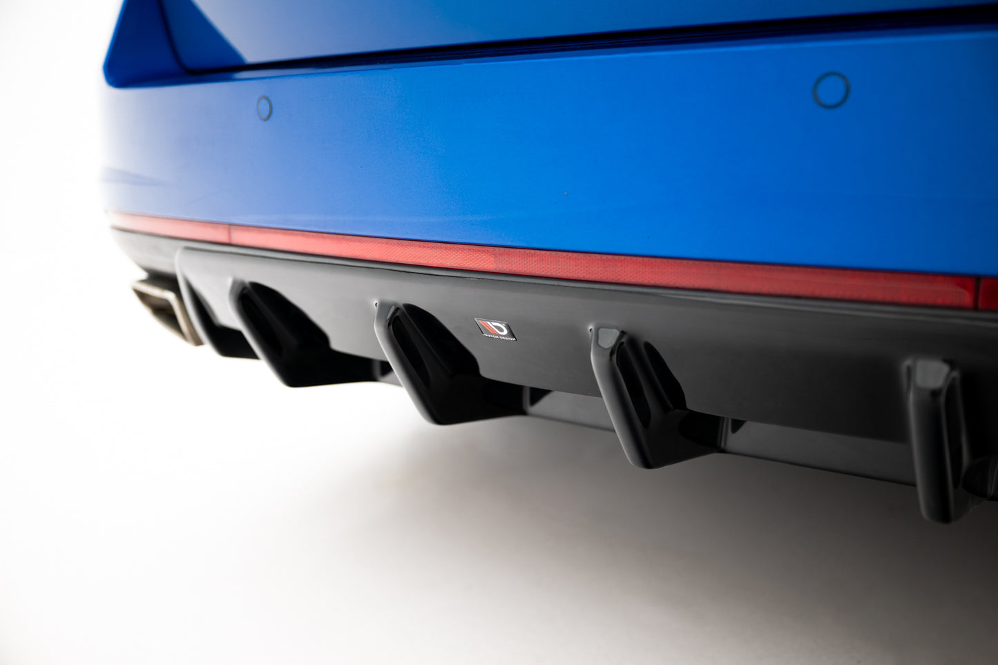 Diffusor Heck Ansatz V.1 passend für Skoda Octavia RS Mk3 / Mk3 FL Hatchback / Kombi schwarz Hochglanz – Ansicht 3