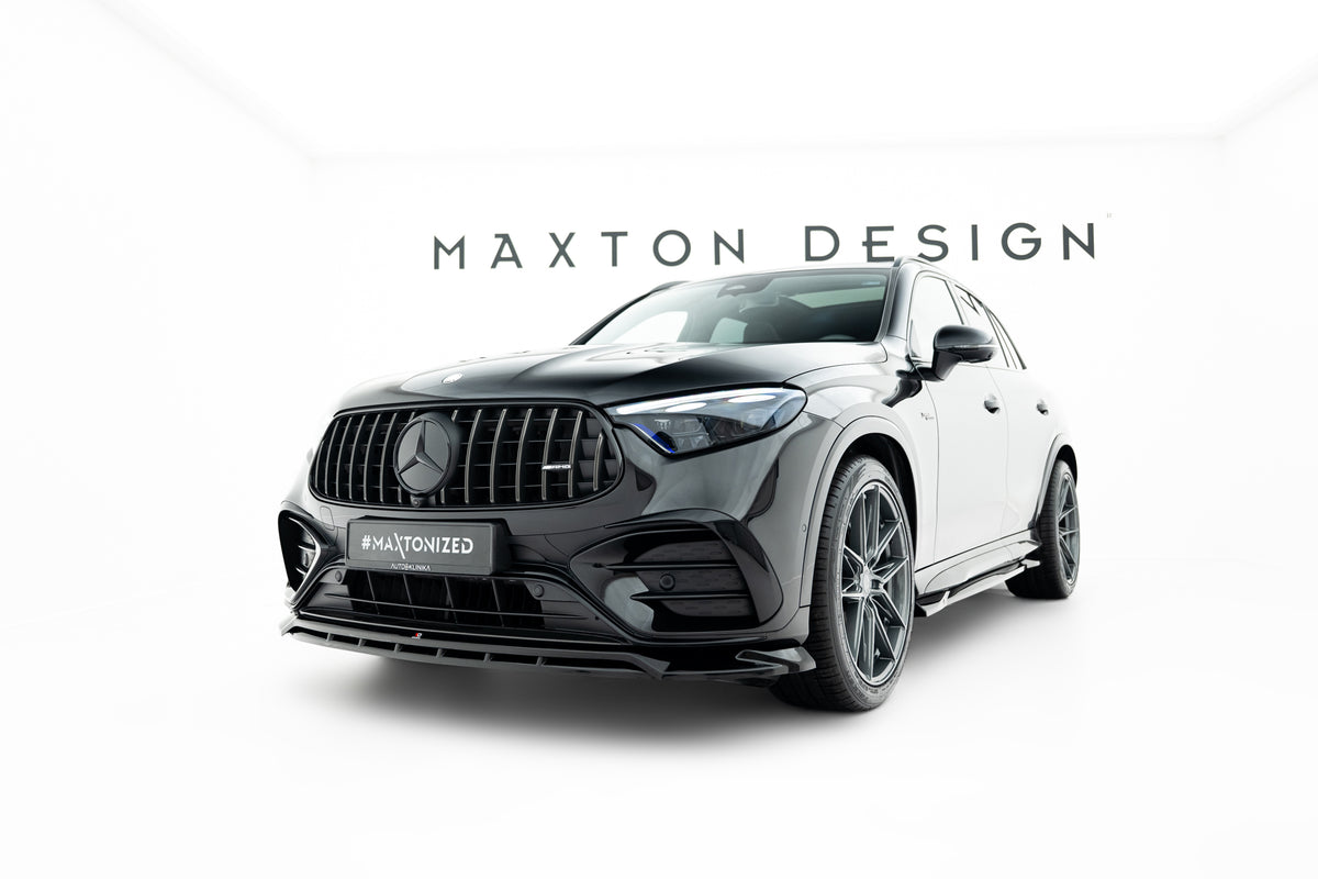 Street+ Spoilerlippe Front Ansatz passend für Mercedes-AMG GLC 43 X254 schwarz Hochglanz – Ansicht 3