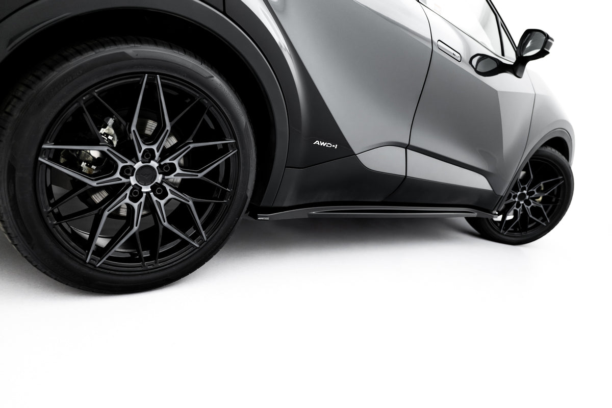 Street+ Seitenschweller Leisten passend für Toyota C-HR Mk2 schwarz Hochglanz – Ansicht 3