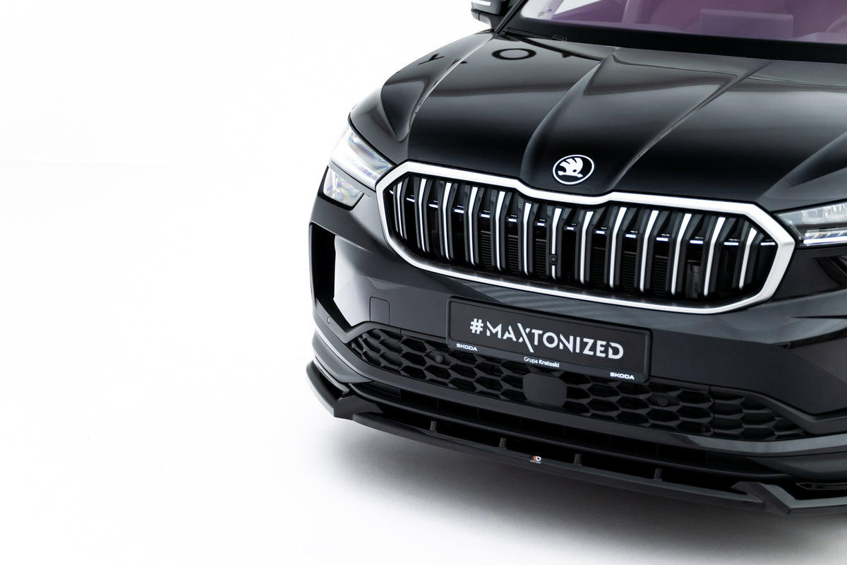 Street+ Spoilerlippe Front Ansatz passend für Skoda Kodiaq Mk2 schwarz Hochglanz – Ansicht 5