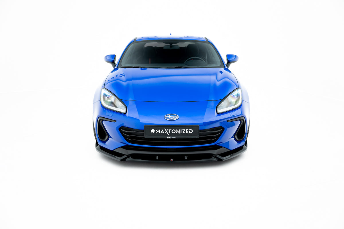 Street+ Spoilerlippe Front Ansatz V.1 passend für Subaru BRZ Mk2 schwarz Hochglanz – Ansicht 1