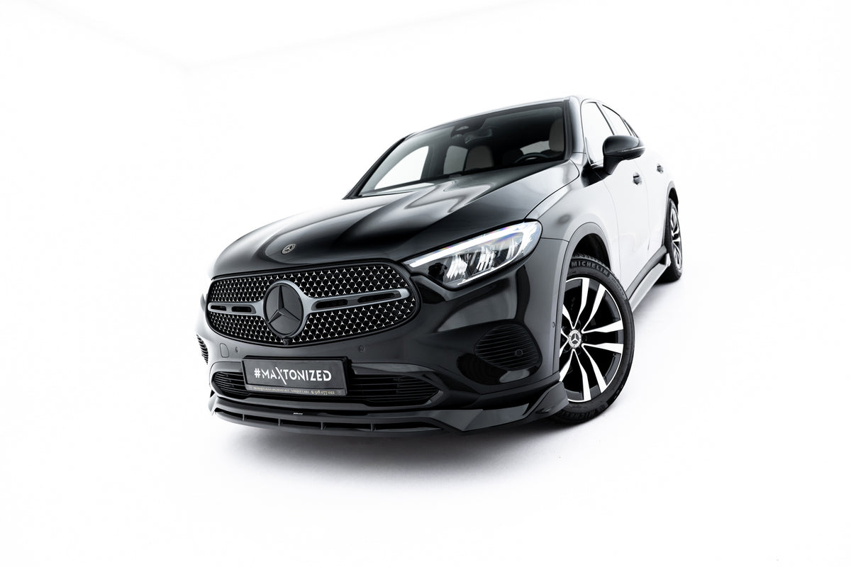 Street+ Spoilerlippe Front Ansatz passend für Mercedes-Benz GLC Coupe C254 schwarz Hochglanz – Ansicht 1