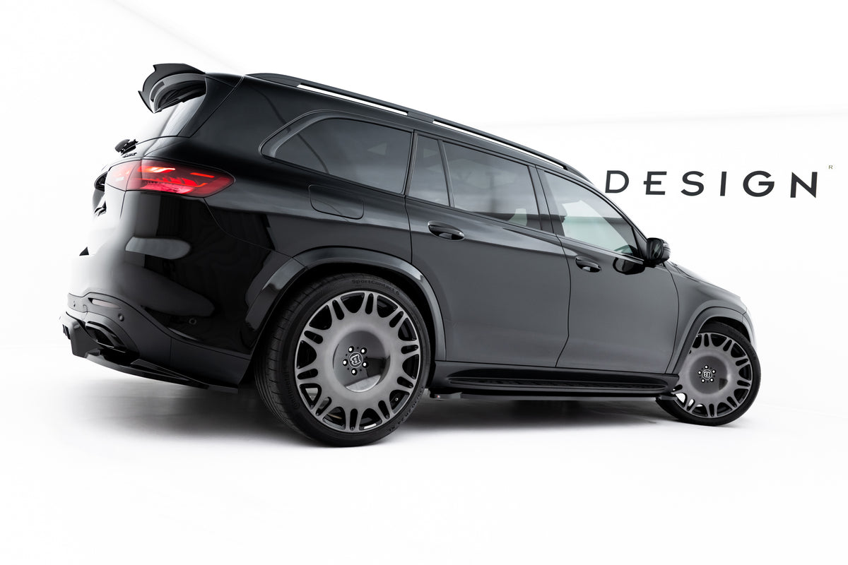 Street+ Seitenschweller Leisten passend für V.3 passend für Mercedes-Benz GLS AMG-Line X167 / X167 Facelift schwarz Hochglanz – Ansicht 5