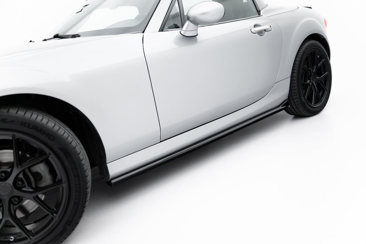 Street+ Seitenschweller Leisten passend für Mazda MX-5 Mk3 (NC) Facelift schwarz Hochglanz – Ansicht 2