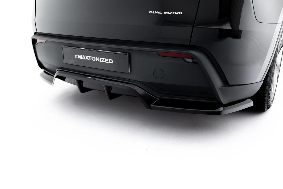 Street+ Mittlerer Diffusor RACE passend für Tesla Model Y Premium Mk1 Facelift schwarz Hochglanz – Ansicht 3