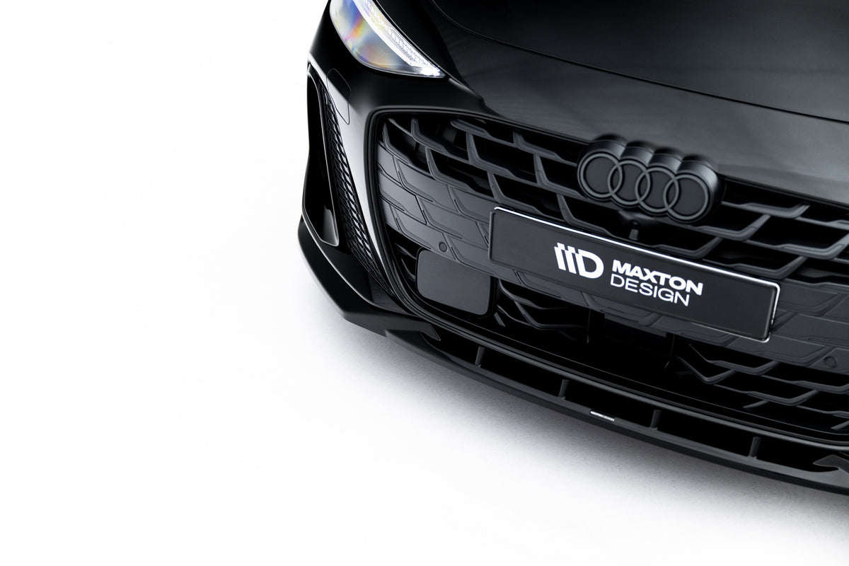 Street+ Spoilerlippe Front Ansatz V.2 passend für Audi A6 S-Line C9 schwarz Hochglanz – Ansicht 5