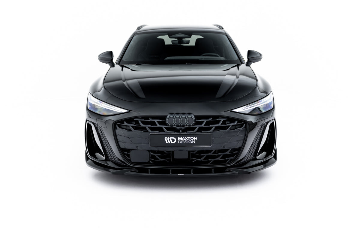 Street+ Spoilerlippe Front Ansatz V.2 passend für Audi A6 S-Line C9 schwarz Hochglanz – Ansicht 6