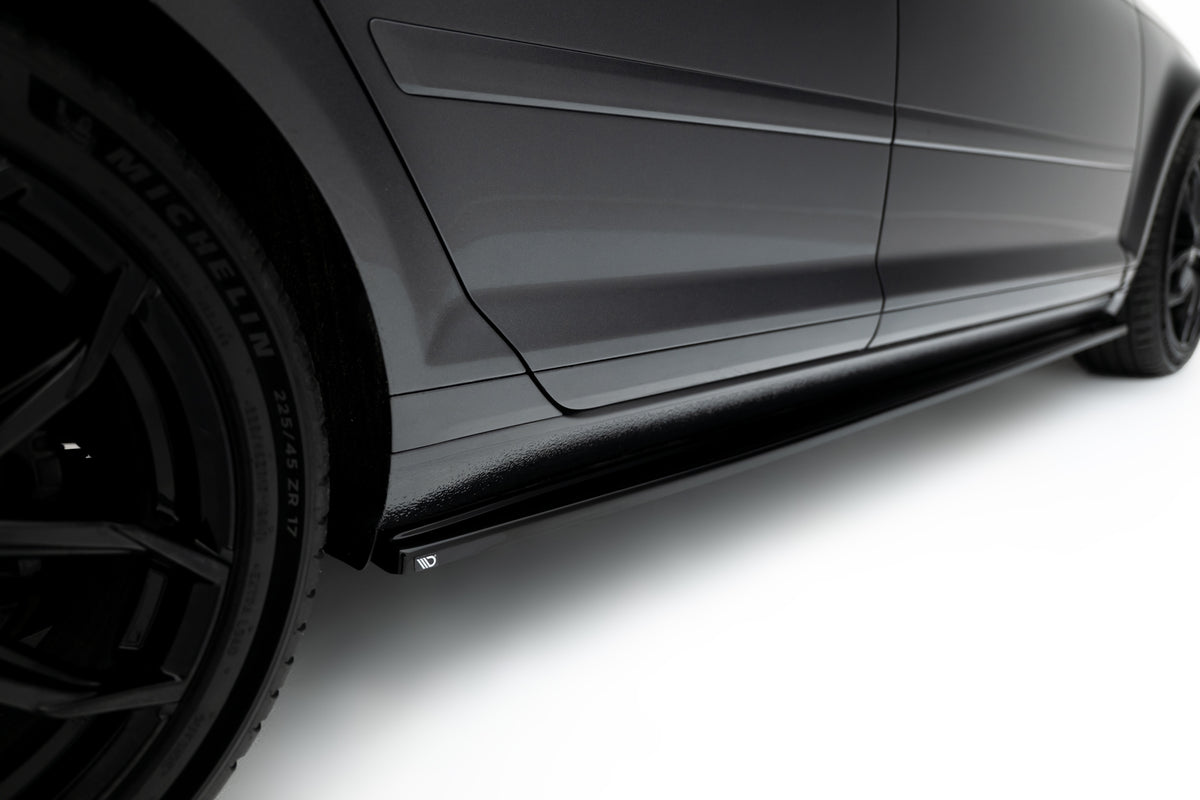 Street+ Seitenschweller Leisten passend für Audi A3 Sportback 8P / 8P Facelift schwarz Hochglanz – Ansicht 4