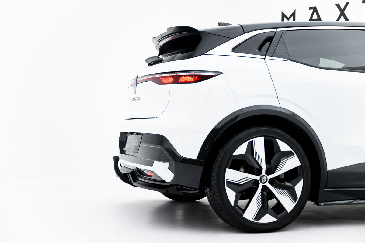 Mittlerer Diffusor Heck Ansatz DTM Look passend für Renault Megane E-Tech Electric Mk1 schwarz Hochglanz – Ansicht 5