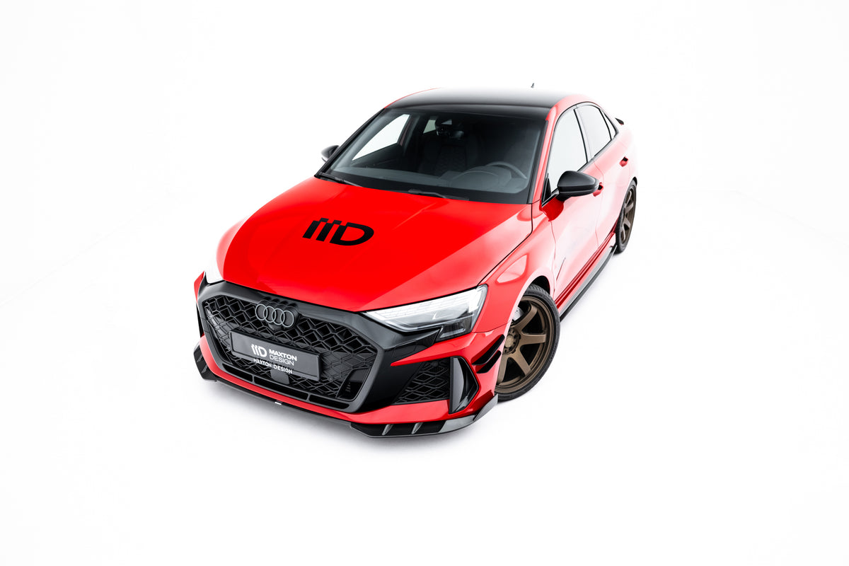 Prepreg Carbon Fiber Street+ Spoilerlippe Front Ansatz passend für Audi RS3 Limousine / Sportback 8Y Facelift – Ansicht 9