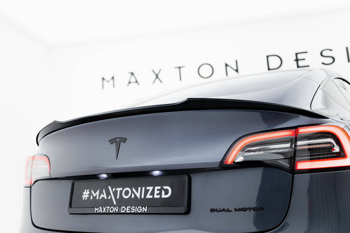 Heckspoiler Lippe Tesla Model 3 schwarz Hochglanz – Ansicht 3