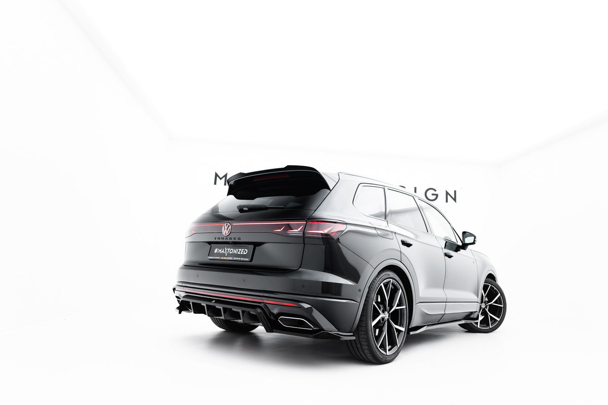 Street+ Mittlerer Diffusor RACE passend für VW Touareg R-Line Mk3 Facelift schwarz Hochglanz – Ansicht 7