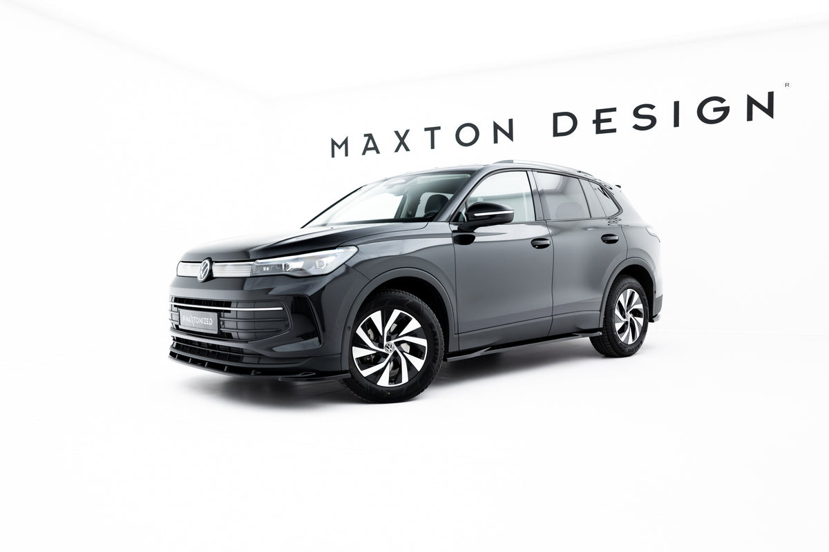 Street+ Seitenschweller Leisten passend für VW Tiguan Mk3 schwarz Hochglanz – Ansicht 1