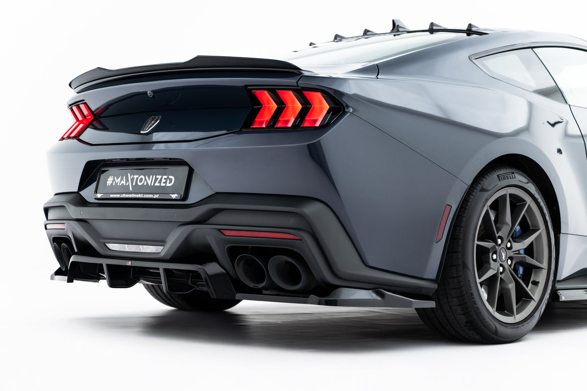 Street+ Mittlerer Diffusor RACE passend für Ford Mustang Dark Horse Mk7 schwarz Hochglanz – Ansicht 2