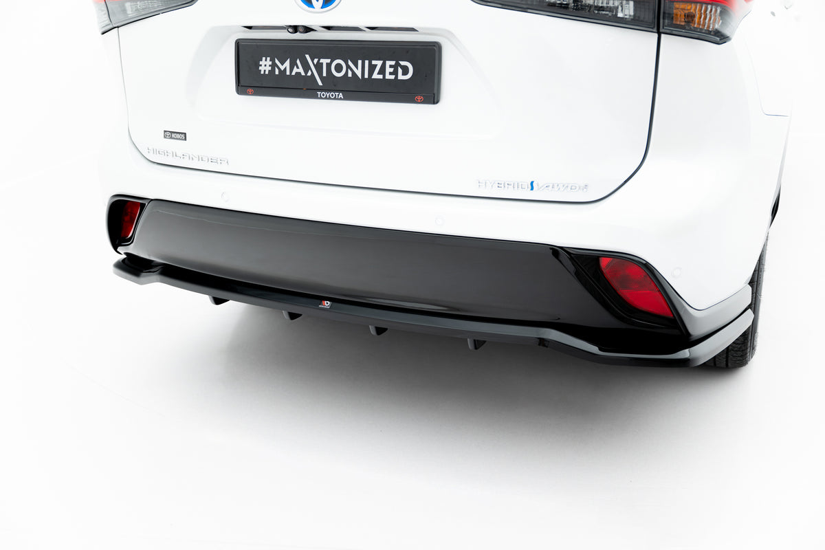 Street+ Mittlerer Diffusor RACE passend für Toyota Highlander Mk4 schwarz Hochglanz – Ansicht 1