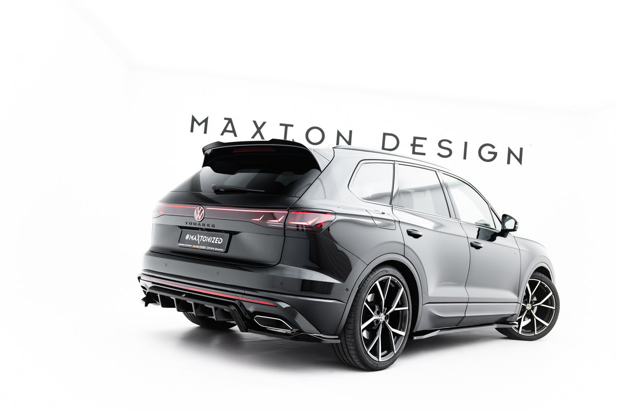 Street+ Mittlerer Diffusor RACE passend für VW Touareg R-Line Mk3 Facelift schwarz Hochglanz – Ansicht 8