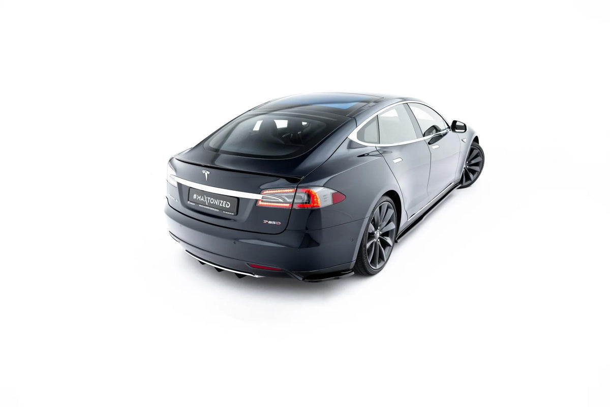 Heckspoiler Lippe V.2 Tesla Model S Mk1 schwarz Hochglanz – Ansicht 1