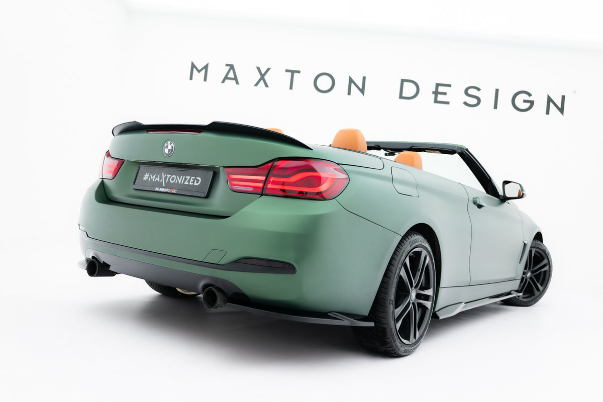 Heckspoiler Lippe BMW 4er Cabrio F33 schwarz Hochglanz – Ansicht 3