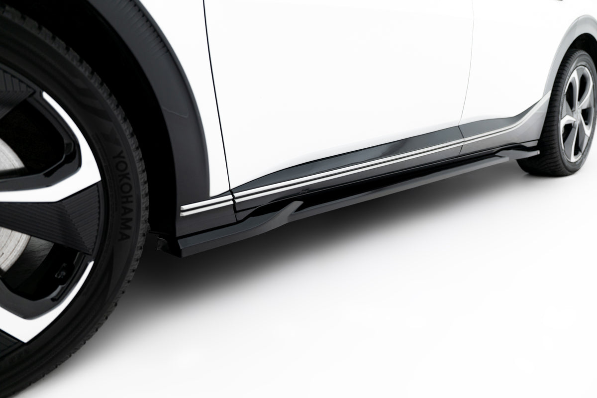 Street+ Seitenschweller Leisten passend für Kia EV6 Mk1 schwarz Hochglanz – Ansicht 4