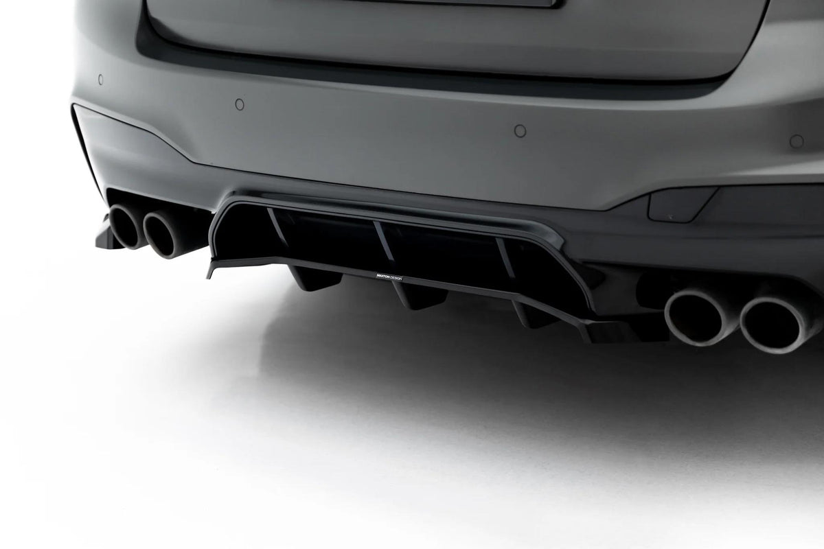 Street+ Mittlerer Diffusor RACE passend für BMW M5 F90 / F90 Facelift schwarz Hochglanz – Ansicht 3