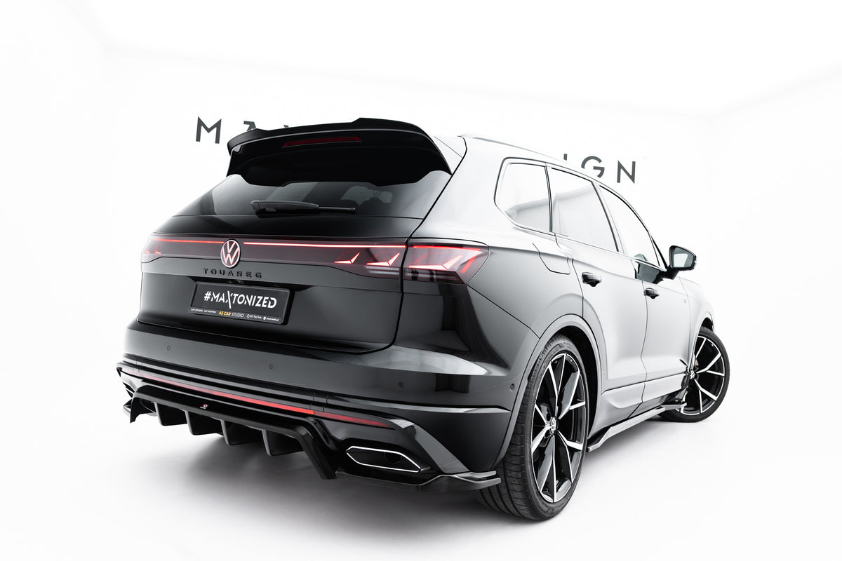 Heckspoiler Lippe VW Touareg Elegance Mk3 Facelift schwarz Hochglanz – Ansicht 3