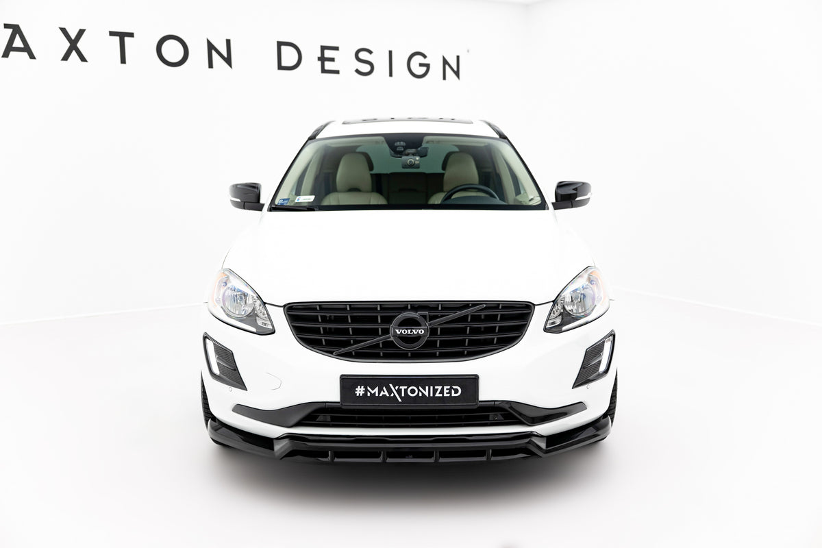 Street+ Spoilerlippe Front Ansatz passend für Volvo XC60 Mk1 Facelift schwarz Hochglanz – Ansicht 2