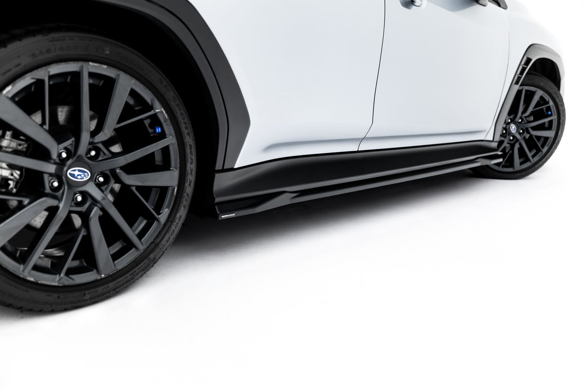 Street+ Seitenschweller Leisten passend für Subaru WRX STI Mk2 schwarz Hochglanz – Ansicht 1