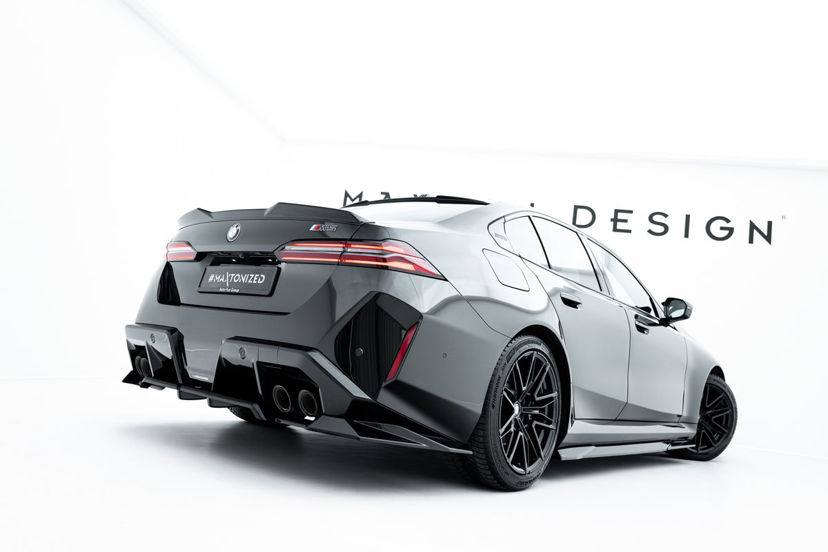 Street+ Mittlerer Diffusor RACE passend für BMW M5 Limousine / Touring G90 schwarz Hochglanz – Ansicht 6