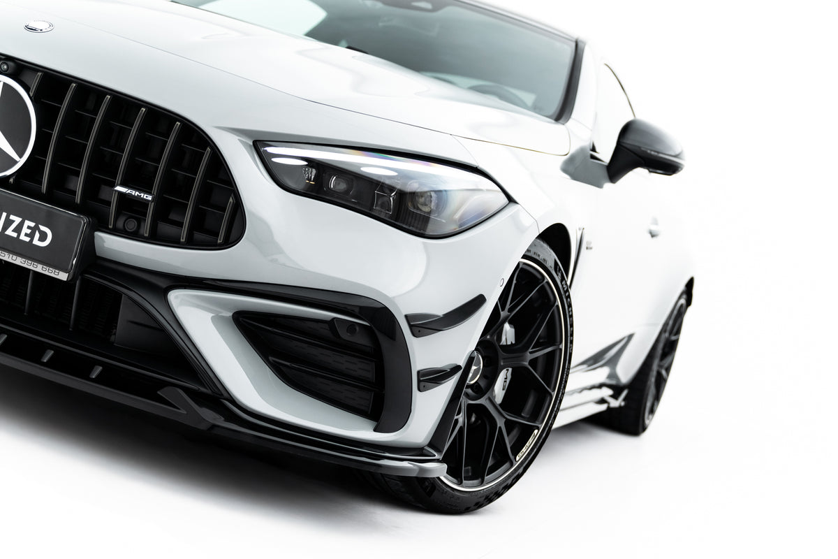 Street+ Spoilerlippe Front Ansatz passend für Mercedes-AMG CLE 53 Aero C236 schwarz Hochglanz – Ansicht 5