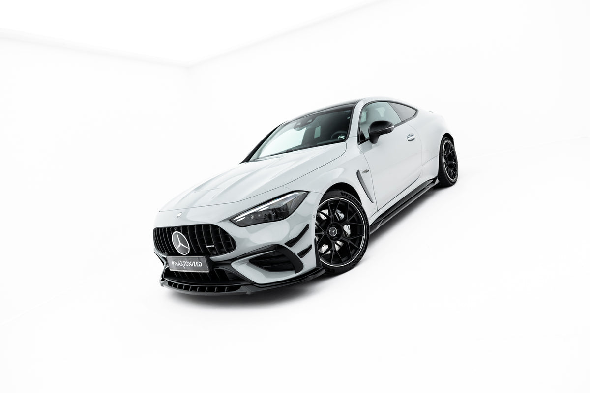 Street+ Spoilerlippe Front Ansatz passend für Mercedes-AMG CLE 53 Aero C236 schwarz Hochglanz – Ansicht 7