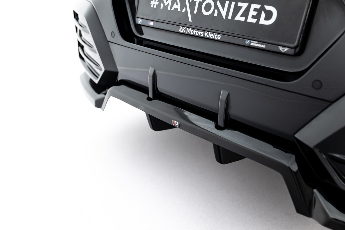 Street+ Mittlerer Diffusor RACE passend für BMW X2 M-Paket / iX2 U10 schwarz Hochglanz – Ansicht 3