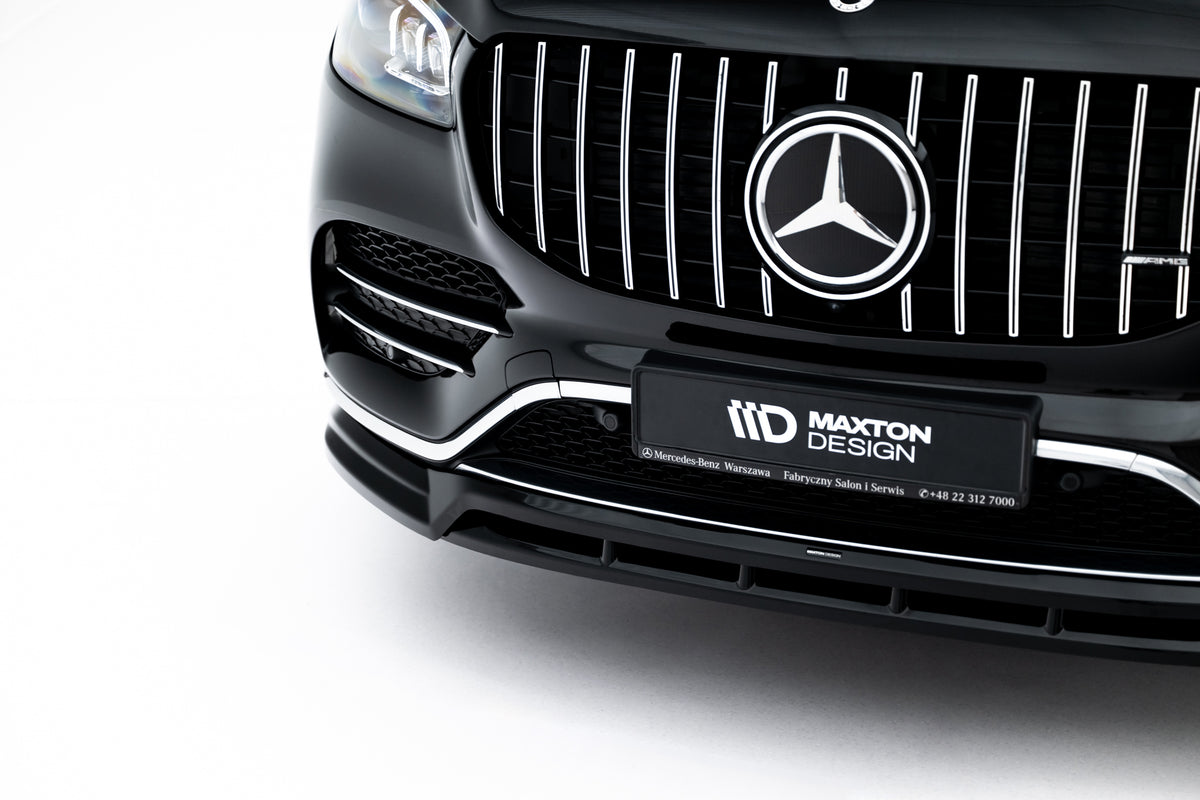Street+ Spoilerlippe Front Ansatz V.2 passend für Mercedes-Benz GLS AMG-Line X167  schwarz Hochglanz – Ansicht 8
