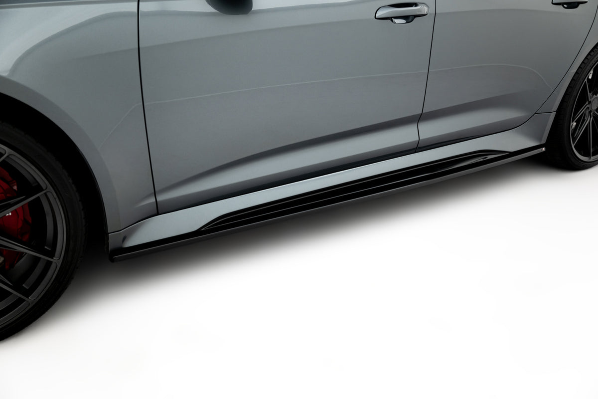 Street+ Seitenschweller Leisten V.2 passend für Audi RS6 C8 / C8 Facelift schwarz Hochglanz – Ansicht 3