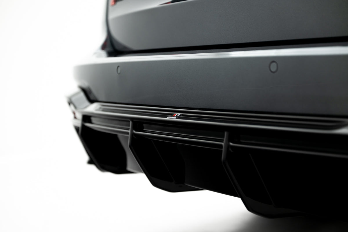 Diffusor Heck Ansatz passend für Audi RS6 C8 / C8 Facelift schwarz Hochglanz – Ansicht 5