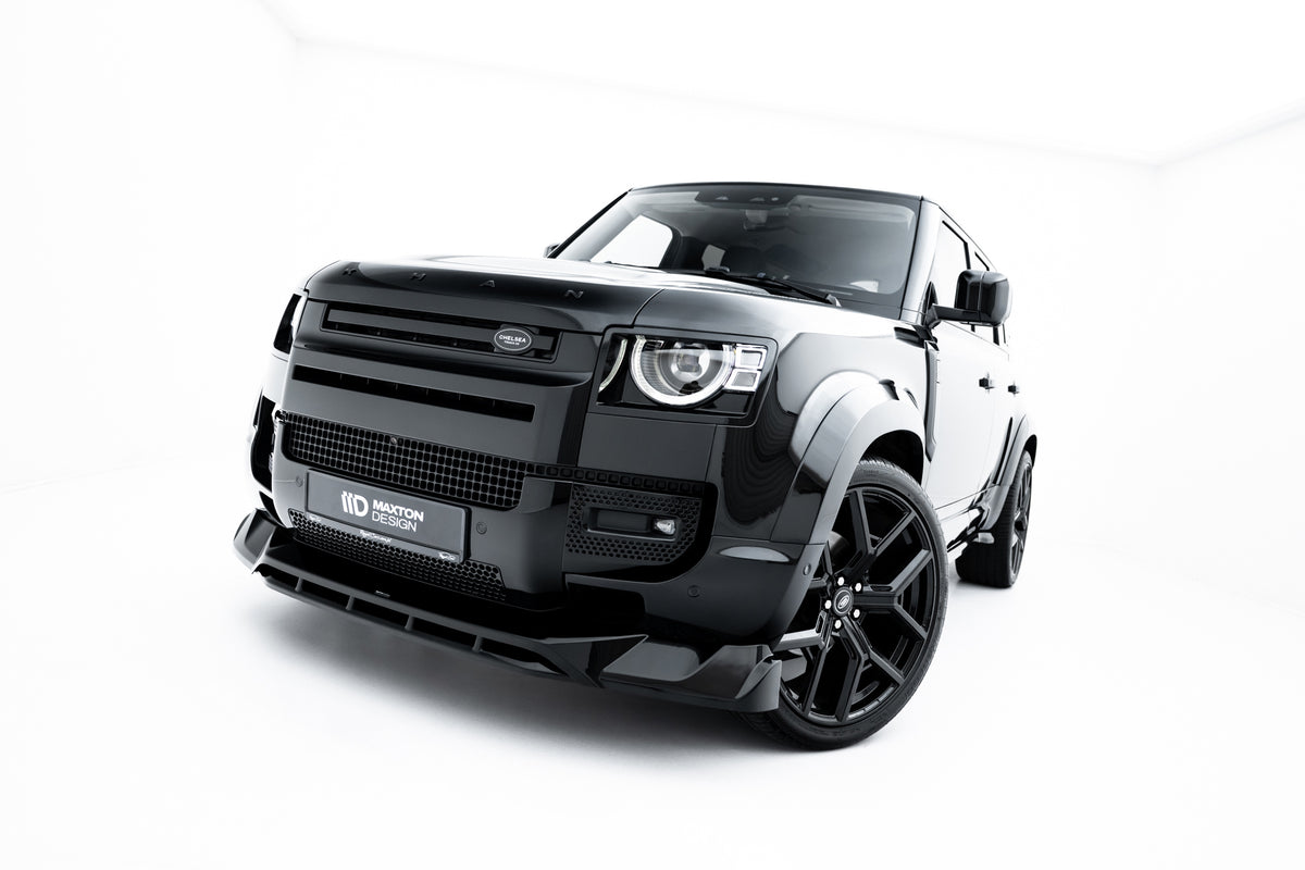 Street+ Spoilerlippe Front Ansatz passend für Land Rover Defender Mk4 schwarz Hochglanz – Ansicht 2