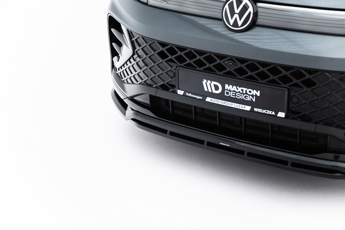 Street+ Spoilerlippe Front Ansatz V.2 passend für VW Tiguan R-Line Mk3  schwarz Hochglanz – Ansicht 7