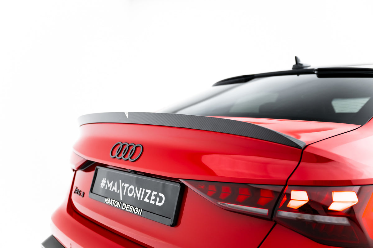 Prepreg Carbon Fiber Heckklappenspoiler V.2 Audi RS3 / S3 / A3 S-Line / A3 Limousine 8Y Facelift – Ansicht 2