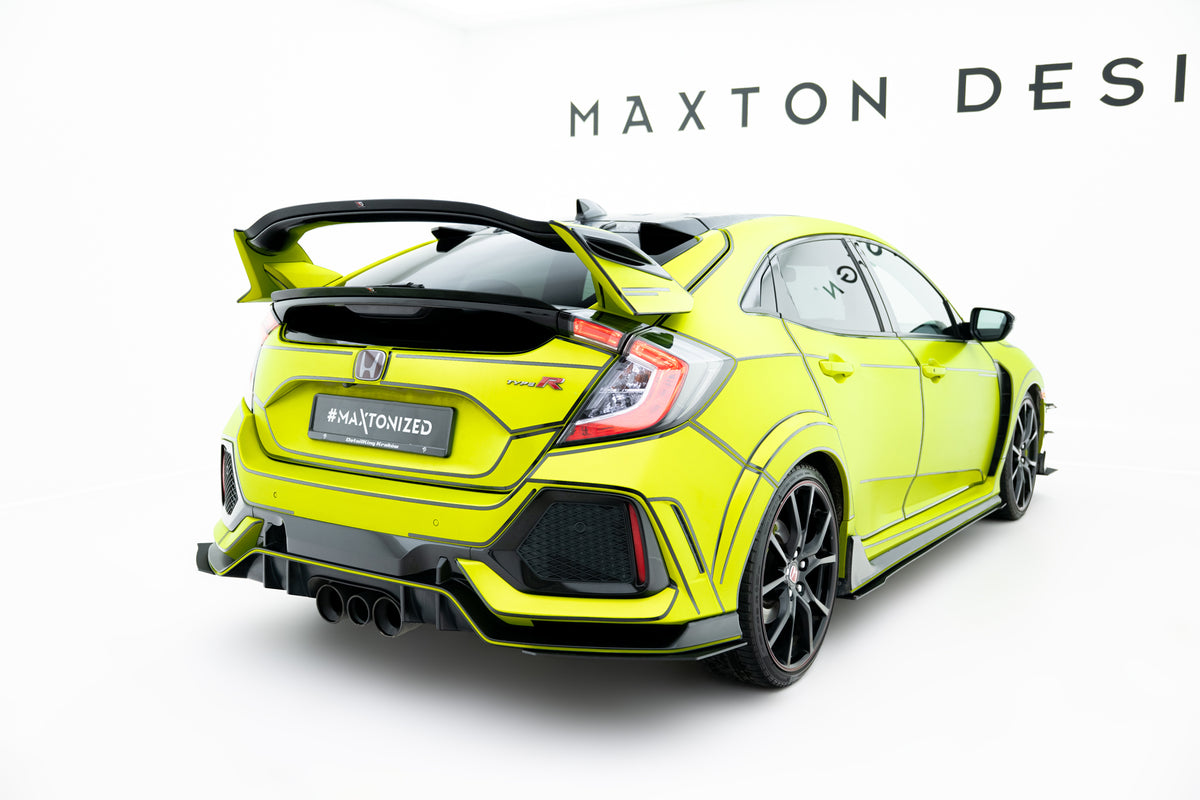 OBERER Heckspoiler Lippe V.1 Honda Civic Type-R Mk10 / Mk10 Facelift schwarz Hochglanz – Ansicht 1