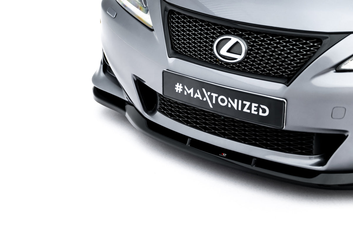 Street+ Spoilerlippe Front Ansatz passend für Lexus IS F-Sport Mk2 (XE20) Facelift schwarz Hochglanz – Ansicht 5