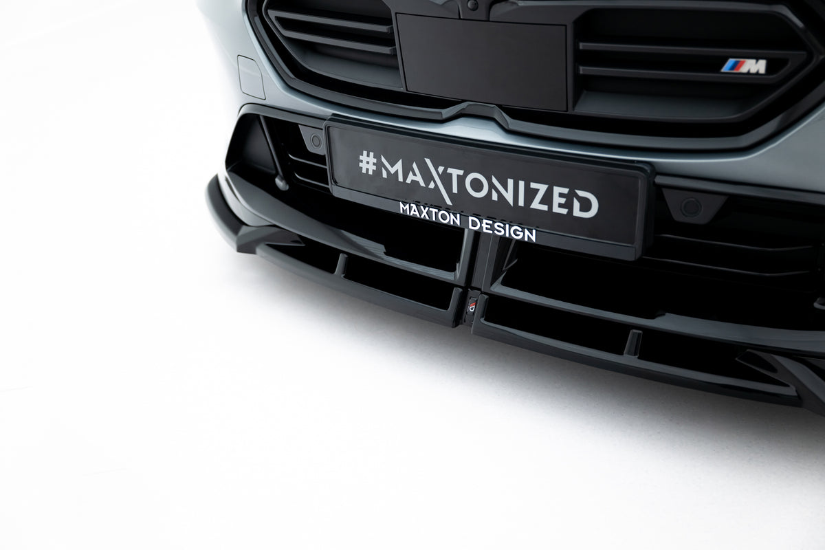 Street+ Spoilerlippe Front Ansatz V.1 passend für BMW M135i M Performance F70 schwarz Hochglanz – Ansicht 7