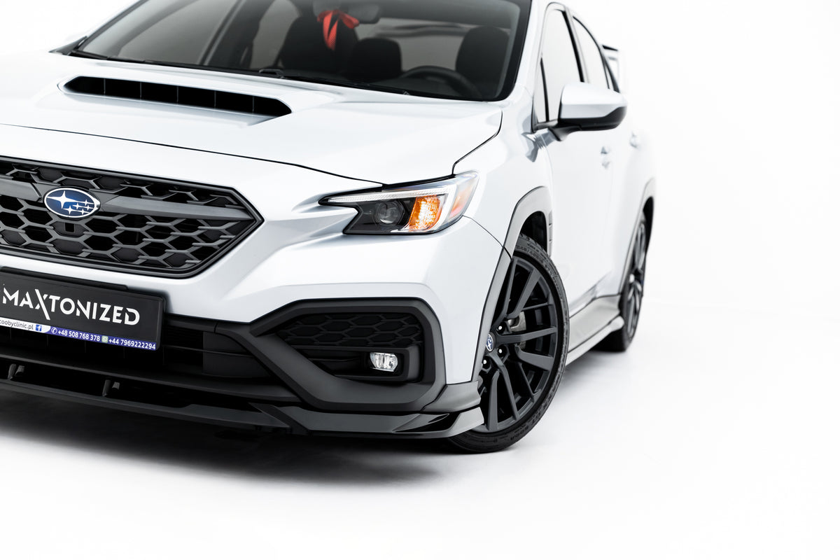 Street+ Spoilerlippe Front Ansatz V.2 passend für Subaru WRX STI Mk2 schwarz Hochglanz – Ansicht 6