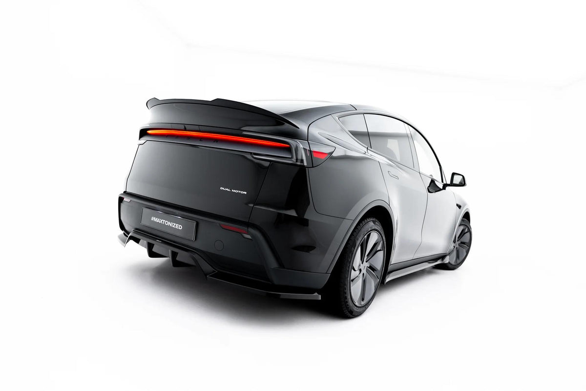Street+ Mittlerer Diffusor RACE passend für Tesla Model Y Premium Mk1 Facelift schwarz Hochglanz – Ansicht 2