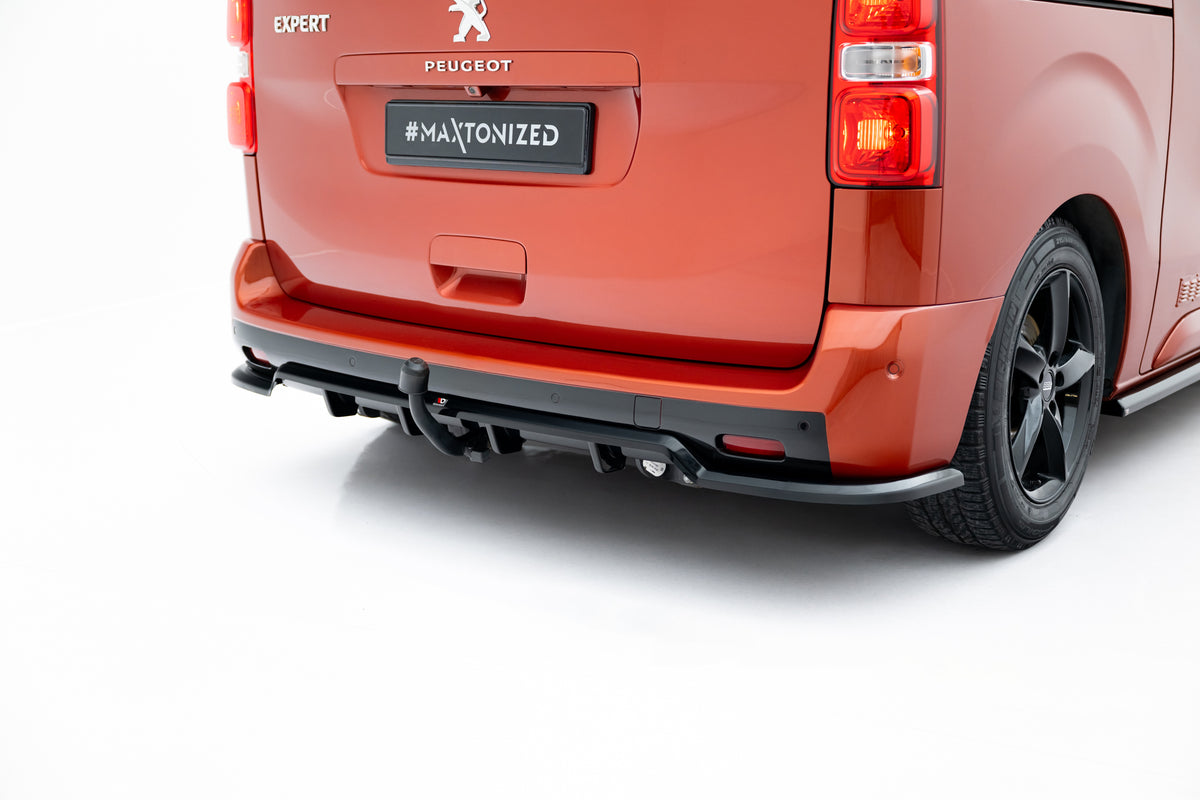 Street+ Mittlerer Diffusor RACE passend für Peugeot Partner Long Mk3 schwarz Hochglanz – Ansicht 5