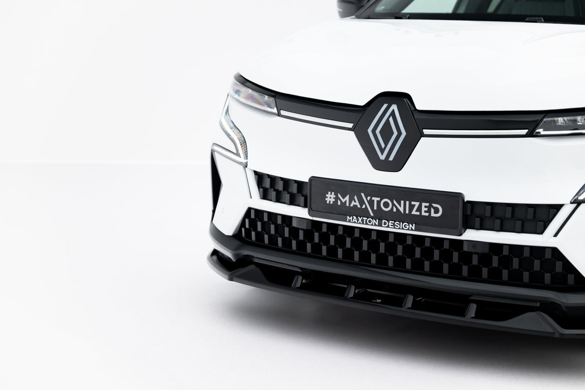 Street+ Spoilerlippe Front Ansatz passend für Renault Megane E-Tech Electric Mk1 schwarz Hochglanz – Ansicht 3
