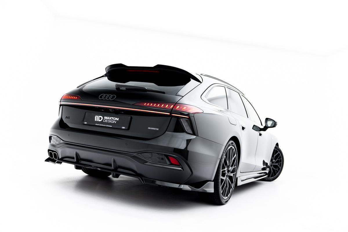 Street+ Mittlerer Diffusor RACE V.2 passend für Audi A6 S-Line C9 schwarz Hochglanz – Ansicht 4
