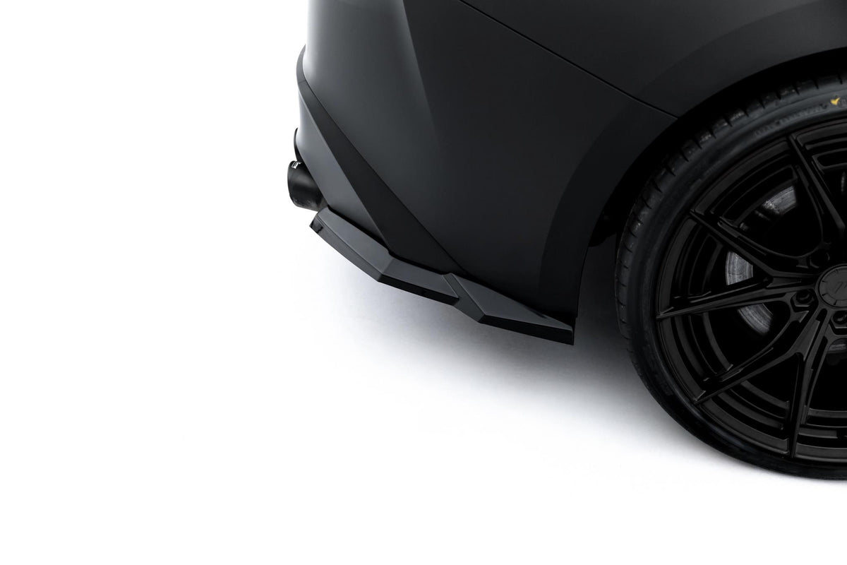 Heck Ansatz Flaps Diffusor passend für Lexus IS 500 Mk3 Facelift 2 (XE30) schwarz Hochglanz – Ansicht 4
