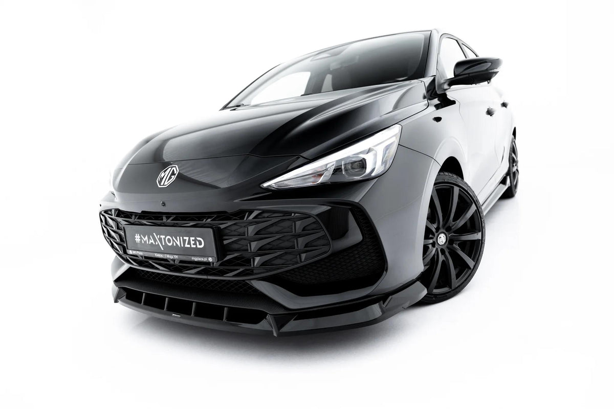 Street+ Spoilerlippe Front Ansatz V.2 passend für MG 3 Mk1 schwarz Hochglanz – Ansicht 1
